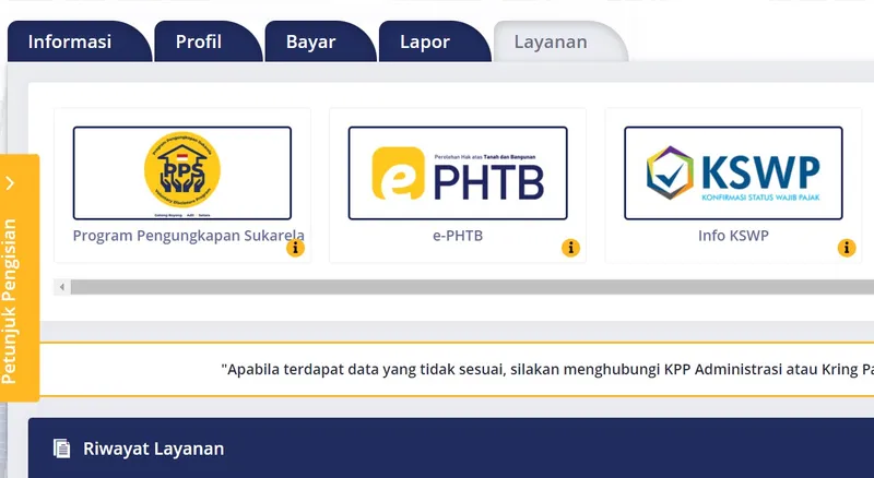 Perhatian! Menu Layanan Elektronik Program Pengungkapan Sukarela (PPS) Sudah Tersedia di DJP Online