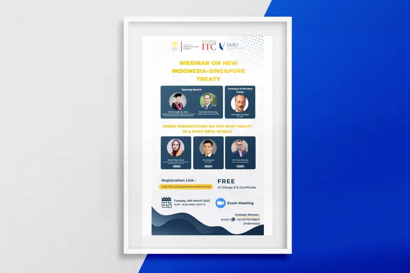 Ortax Dukung Tax Centre UI Selenggarakan Webinar tentang Tax Treaty Indonesia-Singapura