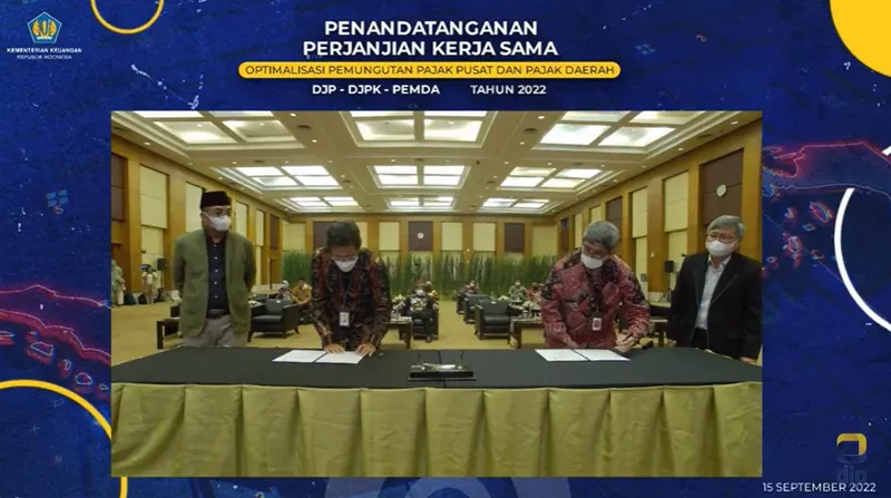 DJP Lakukan Penandatanganan Kerjasama Optimalkan Pungutan Pajak Pusat dan Daerah
