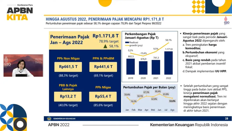 Tumbuh Pesat, Penerimaan Pajak Capai Rp1,17 Triliun
