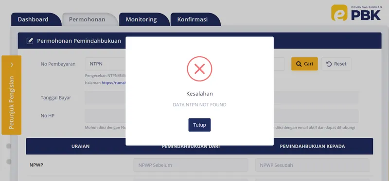 Data NTPN Tidak Ditemukan di e-PBK? Ikuti Tips Berikut Ini