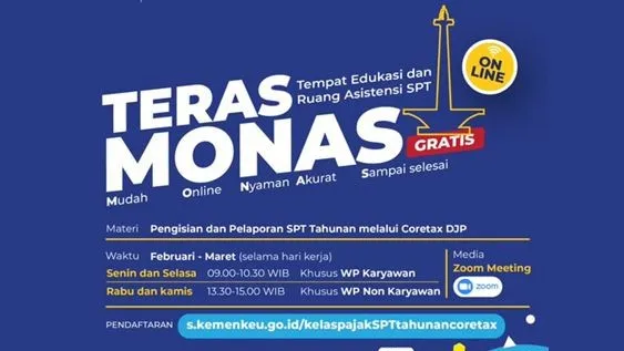 Kanwil DJP Jakarta Pusat Hadirkan Teras Monas, Beri Pendampingan SPT Tahunan Orang Pribadi Gratis